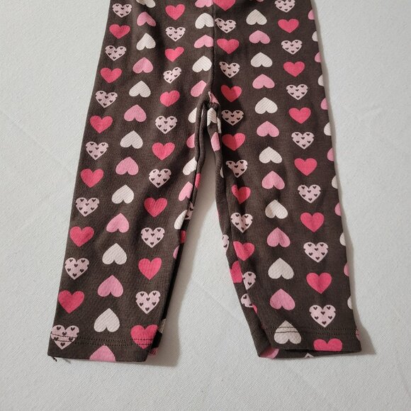 Gymboree Nice Kitty NWT 3-6 month Pants, heart print brown. Located A21 - Picture 3 of 3